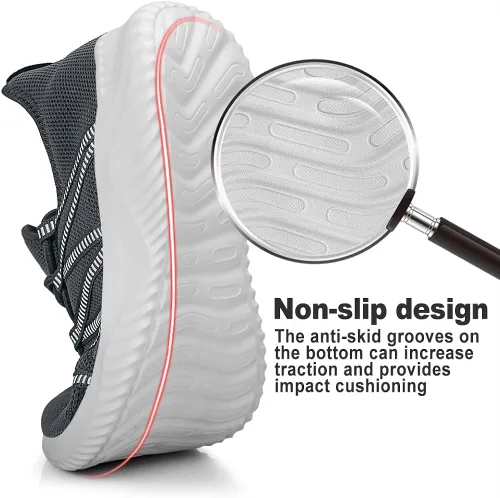 Vista 2 de Feethit - Tenis de correr transpirables, ligeros, cómodos y antideslizantes para hombre