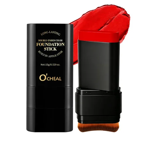 Vista 12 de O'CHEAL Pintura facial y corporal en barra, maquillaje de disfraz de 02# blanco