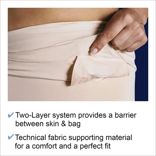 Vista 4 de StomaSafe Plus - Luz de soporte para ostomía/hernia de TYTEX (beige, S/M) 33.5 - 44 pulgadas de circunferencia de cadera