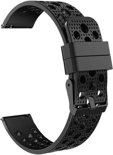 Vista 4 de Lamshaw Compatible con Garmin Forerunner 965 Bandas, correa deportiva de repuesto de silicona con hebilla de metal compatible con Garmin Forerunner