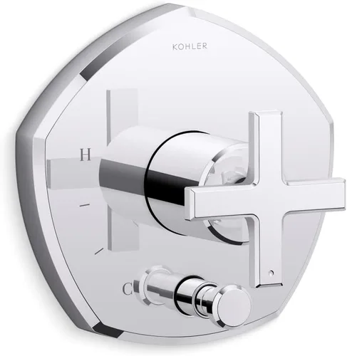 Vista 14 de KOHLER K- TS27043-3-BV Occasion™ RITE-TEMP VALVE TRIM, vibrante bronce cepillado