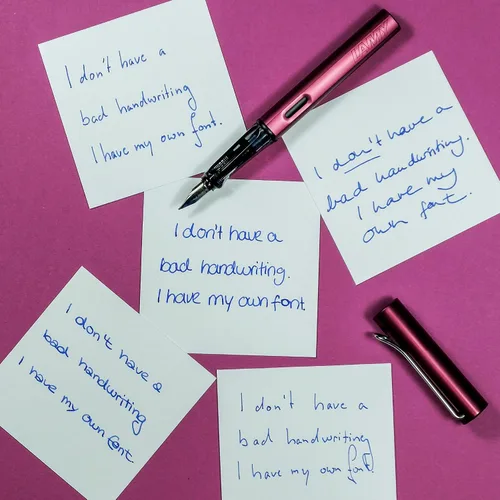 Vista 2 de Lamy AL-star - Bolígrafo estilográfico, diseño elegante, los mejores bolígrafos para escritura suave, aluminio claro, bolígrafo de punta extra fina