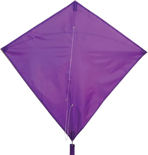 Vista 10 de In the Breeze Cometa de diamante de color sólido, 30 pulgadas Rosado