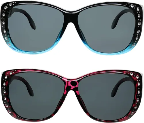 Vista 3 de Gafas de sol que se ajustan sobre gafas para mujer, protección UV, polarizadas y visión nocturna Fitover