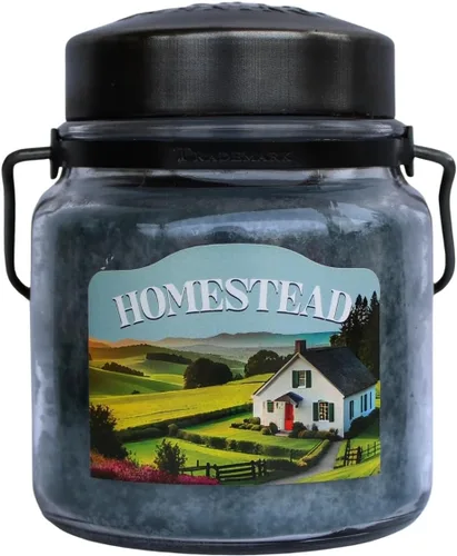 Vista 51 de McCall’s Candles Cocina de la Abuela Vela perfumada de 16 oz Hecha en EE. UU. Frasco rústico vintage con asa de transporte Fragancia