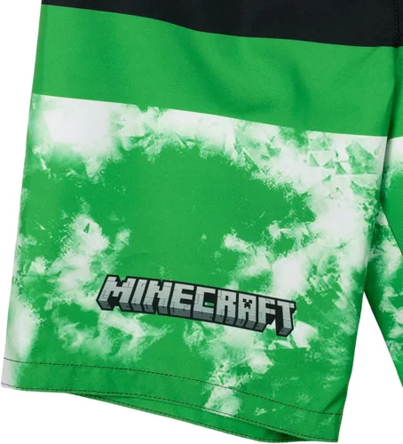 Vista 6 de Minecraft Steve Creeper Alex - Traje de baño de esqueleto para niños pequeños a grandes