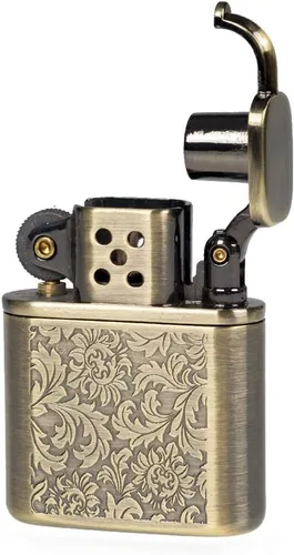Vista 2 de Brazo de elevación de estilo antiguo de metal de queroseno de metal resistente al viento para colección regalo decorativo (flores)
