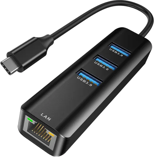 Vista 9 de Adaptador USB a Ethernet, ABLEWE USB 3.0/USB C a RJ45 red Internet 2.5Gbps, compatible con MacBook/Pro/Air, iPhone 15/16 Pro/Max, iPad Pro, Surface