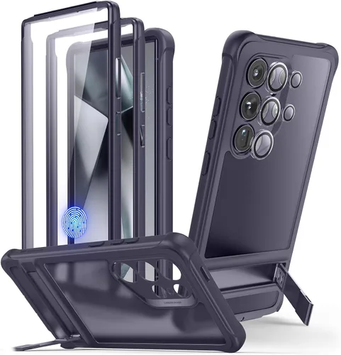 Vista 6 de ESR Funda para Samsung Galaxy S24 Ultra Serie Armor, Protección Completa del Cuerpo Cubierta Frontal con Protector de Pantalla y Marco Frontal Extra