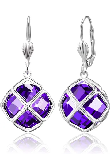 Vista 37 de Pendientes colgantes de cristal austriaco de 14MM para mujer, joyería chapada en oro de 14 quilates Apr-Diamante-Chapado en Oro de 14 K