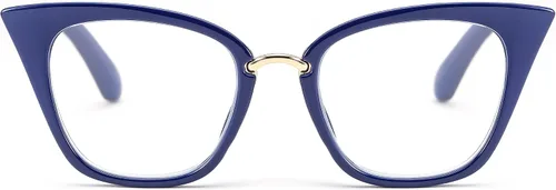 Vista 11 de FEISEDY Gafas de lectura de ojo de gato de gran tamaño para mujer, marco de moda, lectores B4072