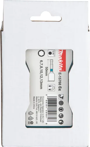 Vista 8 de Makita E-15768 Juego de 6 piezas de destornilladores de impacto negros para tuercas