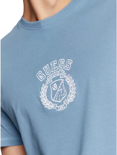 Vista 5 de GUESS Camiseta de manga corta con cuello redondo para hombre