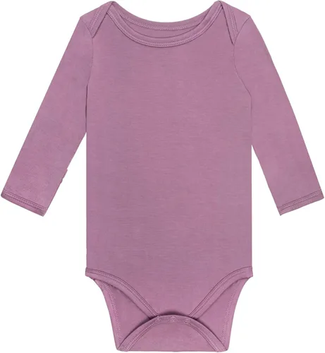 Vista 8 de GUISBY Body unisex de rayón de bambú a presión para bebé, manga larga con puños y mitones Negro