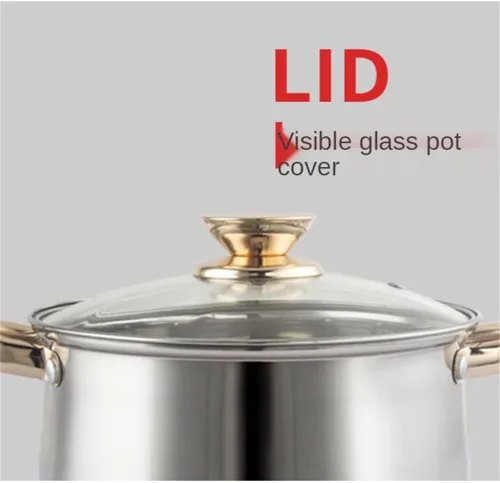 Vista 7 de 12 piezas de acero inoxidable espesado olla cocina electromagnética estufa de gas sartén leche olla set utensilios de cocina