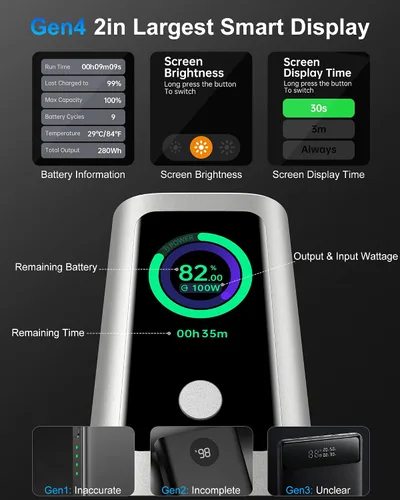 Vista 7 de AsperX Banco de energía del ordenador portátil, 165W 20,000mAh, Unibody de Silver
