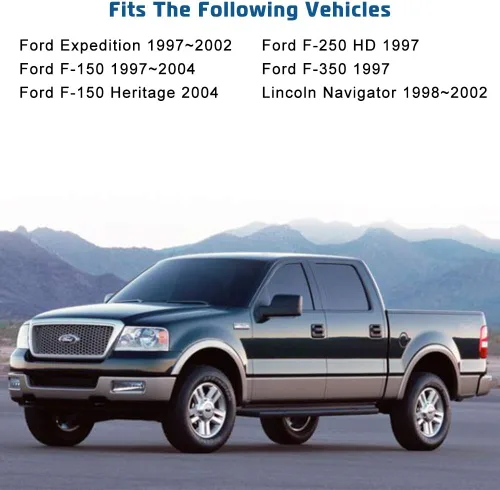 Vista 4 de Motor de elevación de ventana eléctrica de repuesto izquierdo para Ford Expedition 1997-2002, Ford F-150 1997-2004, Ford F-250 1997-1999, Lincoln