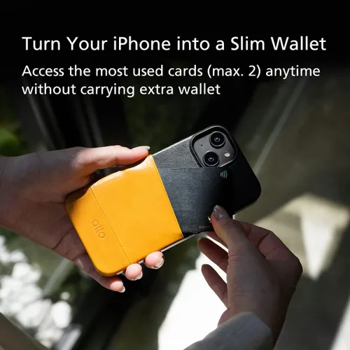 Vista 5 de alto Anello - Funda de piel cruzada diseñada para iPhone 14, funda protectora contra caídas de piel italiana con correa de cordón desmontable