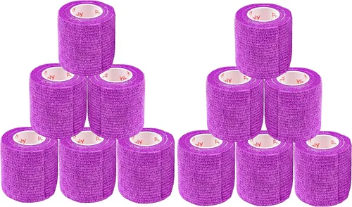 Vista 59 de Cinta adhesiva para veterinarios (negro) (paquete de 2) (2 pulgadas x 15 pies), autoadhesiva, adherente, cohesiva, flexible, autoadhesiva, rollo