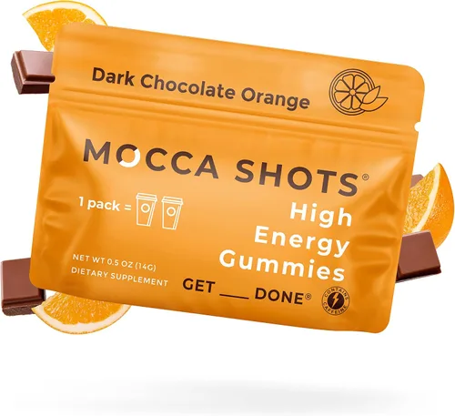 Vista 8 de SGC Concentración más alta 100mg de cafeína por gomita, 2 gomitas por paquete, paquete de 6 shots de moca de caramelo salado a base de plantas