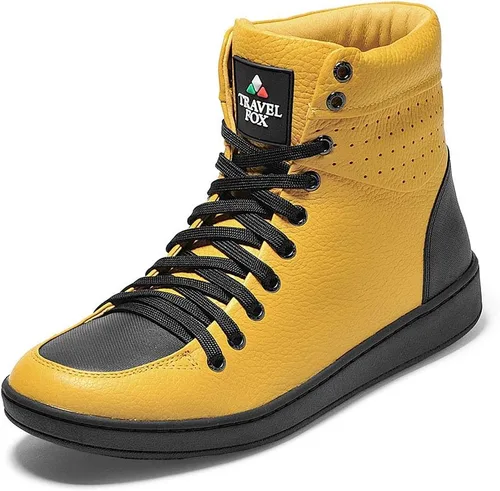 Vista 11 de TRAVEL FOX Unisex Clásico 900 Nappa Cuero Puntera Redonda con Cordones Altas Tops