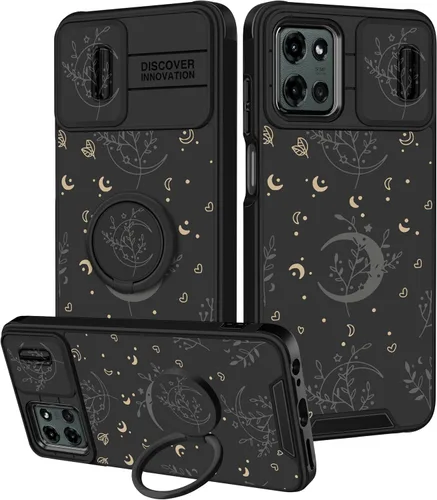 Vista 41 de para Moto G 5G 2023 funda - Cubierta de teléfono linda con corazón para mujeres y niñas, diseño único negro con cubierta deslizante para la cámara