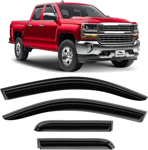 Vista 26 de Voron Glass in-Channel Rain Guards for Chevy Equinox 2018-2024 Para Equinox 18-24