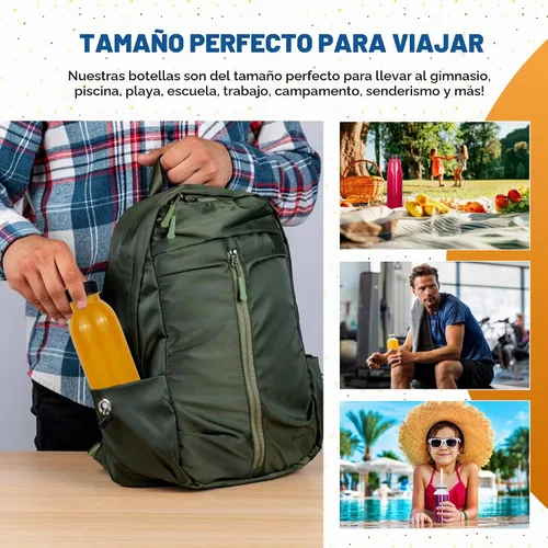 Vista 6 de Holotap 42 Pzas Botellas de Plástico para Jugo de 8 OZ con Tapas, Botellas de Plástico Desechables Transparentes Vacías a Granel con Tapas Blancas a