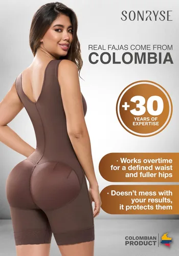 Vista 2 de Sonryse Faja Colombianas Prendas de Compresión Postoperatorio Etapa 2 Fajas Reductoras y Moldeadoras