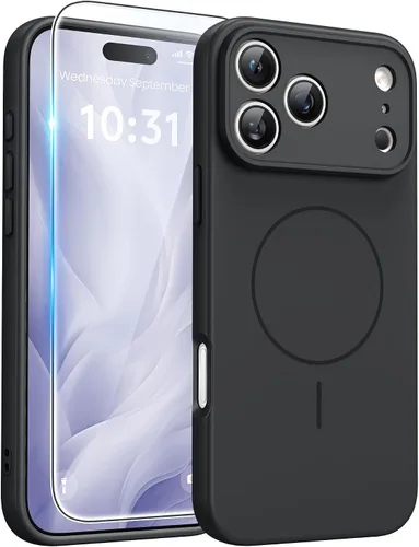 Vista 11 de FNTCASE - Funda para iPhone 16 Pro: magnética, mate, translúcida, de grado militar, protectora contra caídas, resistente, fina, duradera y a prueba