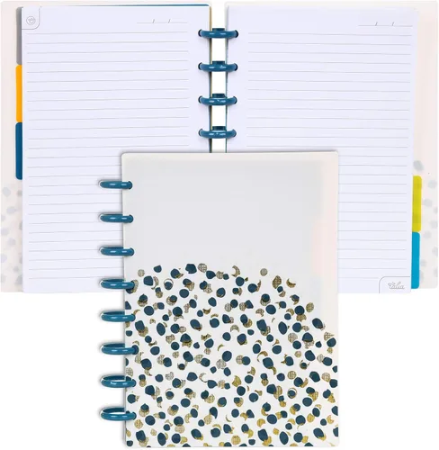 Vista 55 de Talia - Cuadernos de notas con tapas, planificador, personalizables, (Rosa de los 90, Junior (5.5 pulgadas x 8.5 pulgadas))