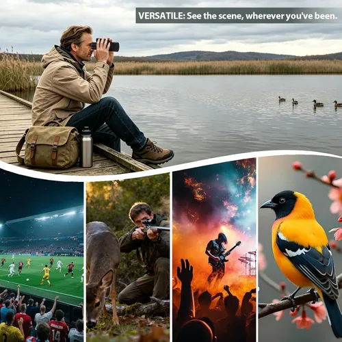 Vista 5 de BIBIRE Telescopio monocular 12X42 para la observación de aves de alta Monoculares HD con trípode FMC y BAK4 y adaptador de teléfono para observar