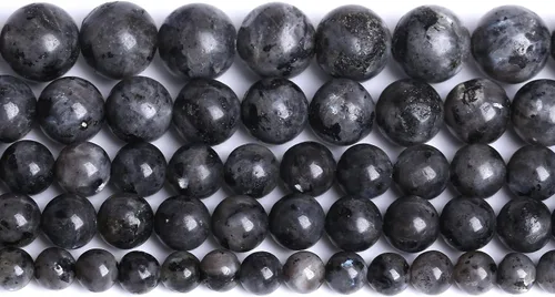 Vista 200 de 100 cuentas de piedra multicolor natural de 0.236 pulgadas (0.236 in), cuentas espaciadoras sueltas redondas para hacer pulseras, collares, aretes