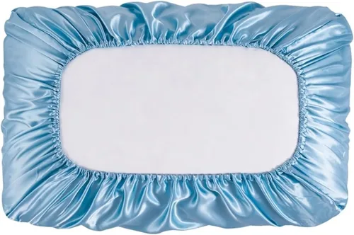 Vista 3 de YFlifangting - 2 fundas de almohada de seda gris con memoria y satén, tamaño Queen y King, funda de almohada elástica de seda satinada de color liso