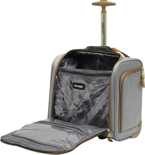 Vista 6 de Steve Madden Colección de equipaje de diseñador maletas giratorias ligeras expandibles de 3 piezas el juego de viaje incluye bolsa debajo