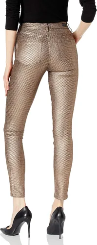 Vista 2 de PAIGE Hoxton Transcend - Jeans metálicos de talle alto para mujer