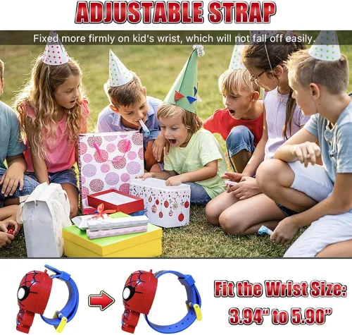 Vista 4 de econoLED Kids Watch, Kids Wrist Watch, Superhero Outdoor Kids Sport Watches with Adjustable Strap for Boys Girls, Kids Gift for Birthday, Christmas