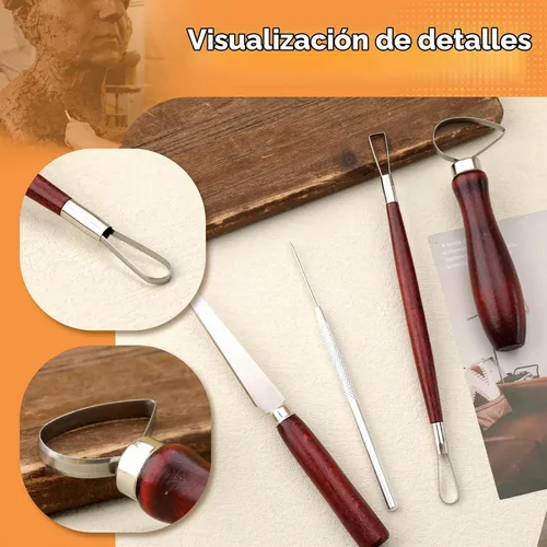 Vista 5 de Kit de herramientas de cerámica, juego de herramientas de arcilla, kit