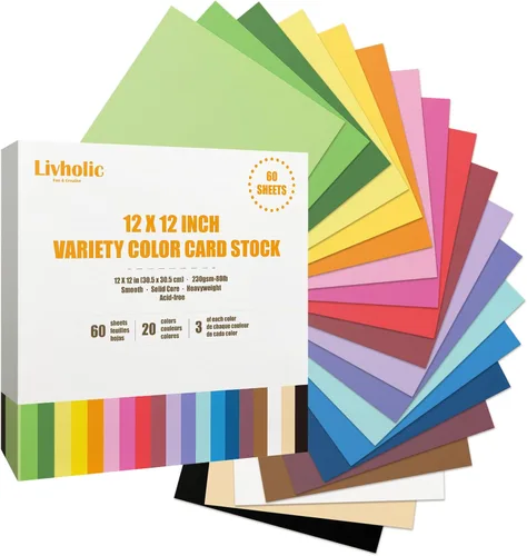Vista 9 de Cartulina de color en blanco de 5 x 7 pulgadas, papel de núcleo sólido grueso de 80 libras para postales, invitaciones, fotos, fabricación