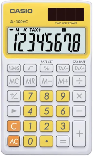 Vista 3 de Calculadora estándar Casio Inc. sl-300vc-pk, Azul