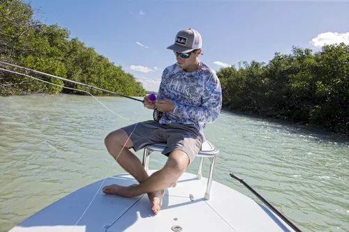 Vista 7 de HUK Men's Pursuit Camo Vented Long Sleeve 30 UPF Fishing Shirt