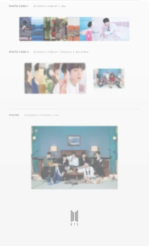 Vista 4 de Big Hit Entertainment BTS Bangtan Boys - BE (edición esencial) álbum+póster plegado+juego de tarjetas fotográficas adicionales