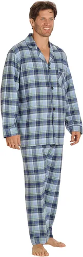 Vista 3 de EVERDREAM Sleepwear Mens Flannel Pajamas Long 100 Cotton Pj Set