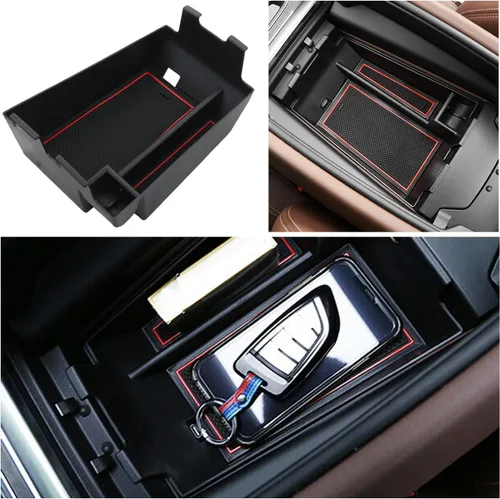Vista 7 de Ruiya Organizador de consola central X5/X6/X7 2020-2026 para BMW X5/X6/X7 2026, material ABS, organizador de consola central compatible con BMW