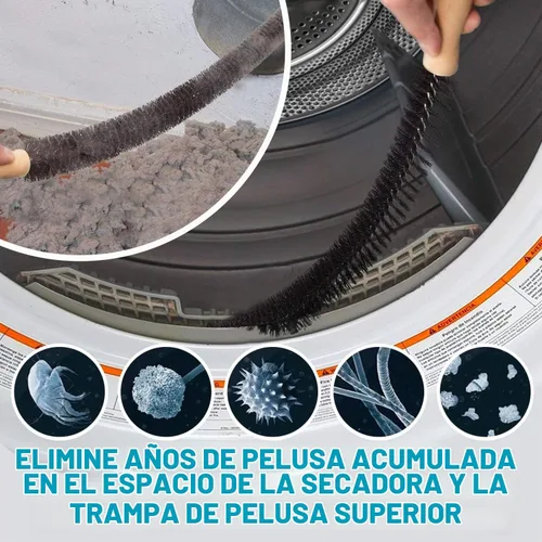 Vista 5 de Sealegend Kit limpiador de ventilación de secadora de 15 piezas, 25 pies, herramientas de limpieza de secadora, accesorio omnidireccional