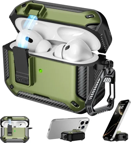 Vista 63 de RFUNGUANGO Fundas protectoras para Airpods de 2ª y 1ª generación, color 2º -Blanco