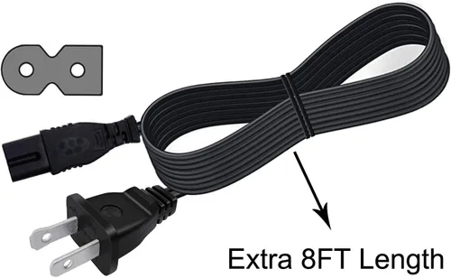 Vista 2 de Cable de alimentación de repuesto para máquina de coser cantante Quantum Stylist 7256 7258 7412 9960 9940 1500 3400 2210 9240 Brilliance 6199 6180