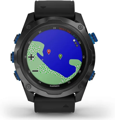 Vista 6 de Garmin Descent Mk2i (gris titanio DLC/negro) paquete de reloj de buceo para computadora – Integración de aire, características de entrenamiento