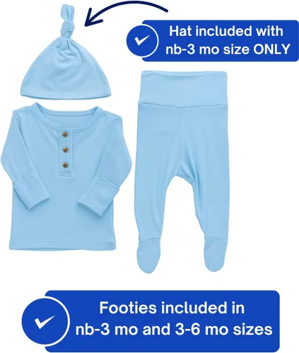 Vista 4 de Conjunto de traje y sombrero para recién nacido y niña recién nacida, ropa de bebé suave y elástica, canastilla