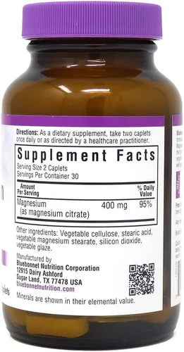 Vista 11 de Bluebonnet Nutrition Citrato de Magnesio (400 mg de Magnesio) - Máxima Absorción - Apoya la Salud Inmunológica y la Producción de Energía - Sin